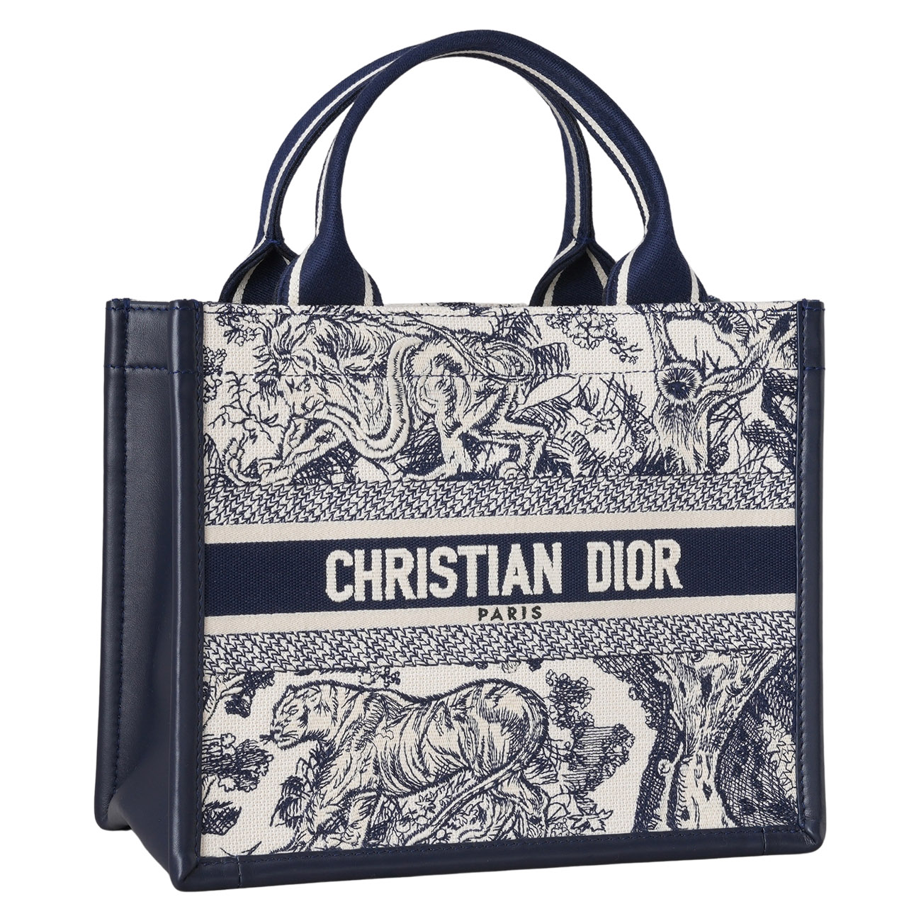 CHRISTIAN DIOR(USED)디올 M1325 레더 북토트 스몰